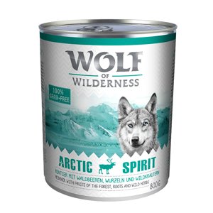24x800g Wolf of Wilderness nedves kutyatáp- Arctic Spirit - rénszarvas