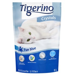 5l Tigerino Crystals Fun tarka-kék macskaalom