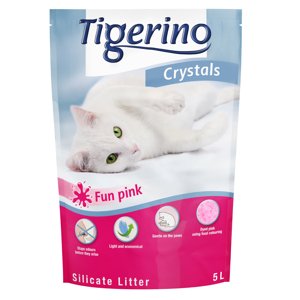 3x5l Tigerino Crystals Fun Pink tarka macskaalom