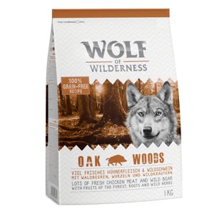 2x1kg Wolf of Wilderness Adult Oak Woods vaddisznó száraz kutyatáp