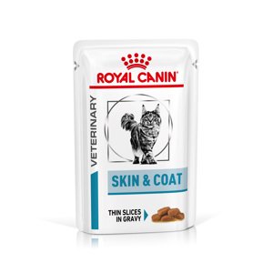 24x85g Royal Canin Veterinary Feline Skin & Coat nedves macskatáp
