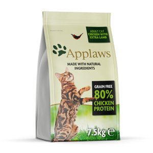 7,5kg Applaws Adult csirke & bárány száraz macskatáp