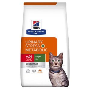 2x8kg Hill's Prescription Diet Feline száraz macskatáp- c/d Urinary Stress + Metabolic (2 x 8 kg)