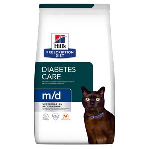 2x3kg Hill's Prescription Diet Feline száraz macskatáp- m/d Diabetes Care csirke (2 x 3 kg)
