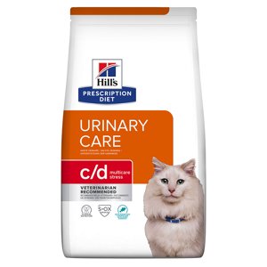 2x8kg Hill's Prescription Diet Feline száraz macskatáp- c/d Urinary Stress Urinary Care tengeri hal (2 x 8 kg)