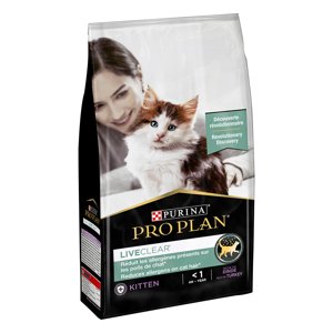 2x1,4kg Pro Plan LiveClear Kitten pulyka száraz macskatáp