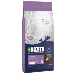 2x11kg Bozita Naturals Senior száraz kutyatáp