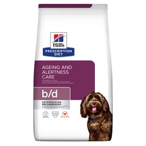 2x3kg Hill's Prescription Diet Canine száraz kutyatáp- b/d Ageing Care csirke (2 x 3 kg)