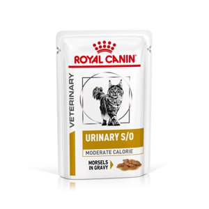 24x85g Royal Canin Veterinary Urinary S/O Moderate Calorie nedves macskatáp