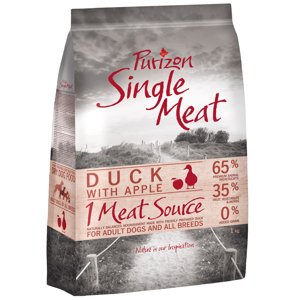 1kg Purizon Single Meat Adult kacsa & alma - gabonamentes száraz kutyatáp