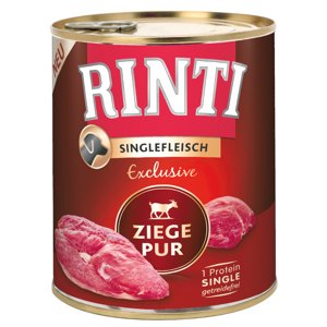 RINTI Singlefleisch Exclusive 24 x 800 g - Exclusive kecske pur