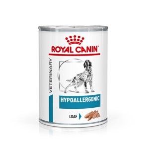 12x400g Royal Canin Veterinary Hypoallergenic Loaf nedves kutyatáp