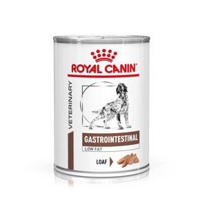 24x410 g Royal Canin Veterinary Gastro Intestinal Low Fat Loaf nedves kutyatáp