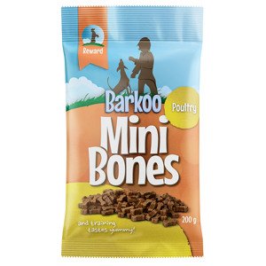 4x200g Barkoo Mini Bones (semi-moist) kutyasnack- Szárnyassal