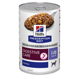 kg Hill's Prescription Diet i/d Low Fat Digestive Care csirke száraz kutyatáp Kiegészítés: 12x360g Hill's PD i/d Low Fat Digestive Care Orig. nedvestáp