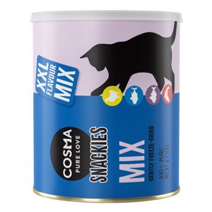 3x160g Cosma Snackies Mix (4 fajtával: csirke+lazac+tonhal+hoki) macskasnack