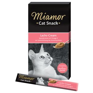 Miamor Cat Snack lazackrém jutalomfalat macskáknak 6 x 15 g