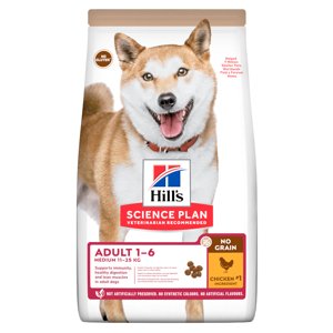 2x14kg Hill's SP Canine Adult No Grain Medium gabonamentes száraz kutyatáp - Csirke