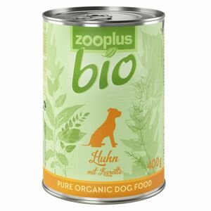 24x400g zooplus Bio csirke és bio pulyka nedves kutyatáp
