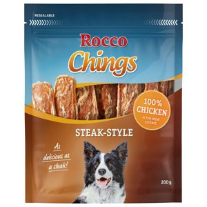 4x200g Rocco Chings Steak Style kutyasnack- Csirke
