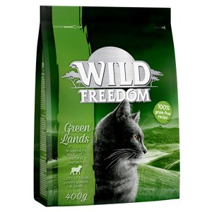 400g Wild Freedom Adult 'Green Lands' gabonamentes - bárány száraz macskatáp