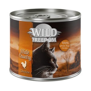6x200g Wild Freedom Adult nedves macskatáp - Wide Country - csirke pur