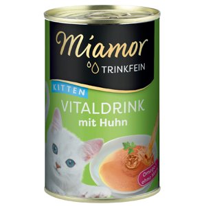 24x135ml Miamor Trinkfein Vitaldrink italkoncentrátum kiscicáknak -Kitten csirke