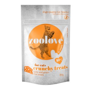60g zoolove crunchy treats macskasnack- sajt