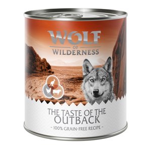 6x400g Wolf of Wilderness 'The Taste Of' nedves kutyatáp- The Outback - csirke, marha, kenguru