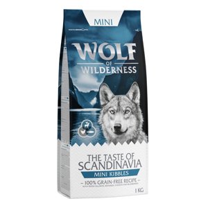 1kg Wolf of Wilderness - mini krokettek száraz kutyatáp-Scandinavia - rénszarvas, lazac, csirke