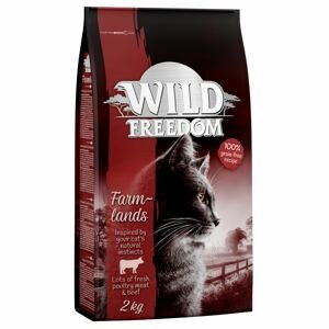 2kg Wild Freedom Adult "Farmlands" gabonamentes száraz macskatáp - marha
