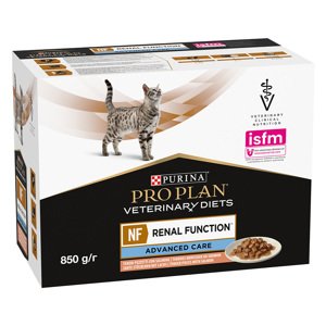 2x10x85g urina Pro Plan Veterinary Diets Feline Renal Function Advance Care lazac nedves macskatáp