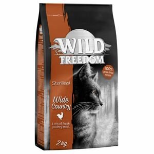 3x2kg Wild Freedom Adult "Wide Country" Sterilised gabonamentes - szárnyas száraz macskatáp
