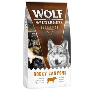 2x12kg Wolf of Wilderness "Elements" száraz kutyatáp- Rocky Canyons - marha