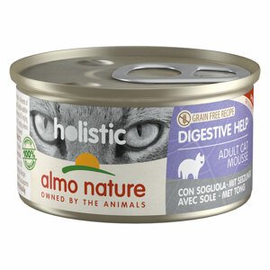 24x85g Almo Nature Holistic Specialised Nutrition nedves macskatáp- Digestive Help nyelvhal