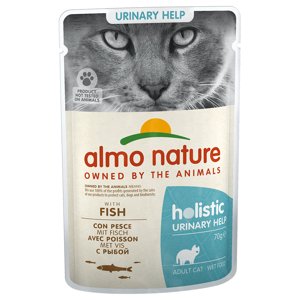 12x70g Almo Nature Holistic Urinary Help nedves macskatáp-hal