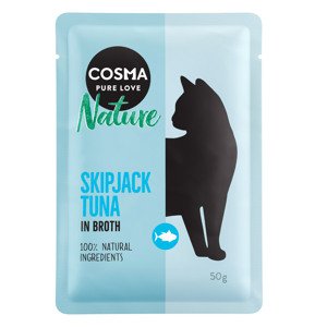 6x50g Cosma Nature tasakos nedves macskatáp - Skipjack  tonhal