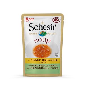 6x85g Schesir Cat Soup nedves macskatáp- Tonhal & tök