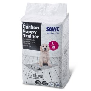 Savic Puppy aktívszenes betét szobatisztaságra neveléshez kutyáknak, Large: 60x45cm, 50db