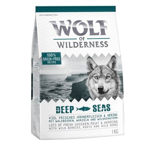 1kg Wolf of Wilderness Adult "Deep Seas" - hering száraz kutyatáp