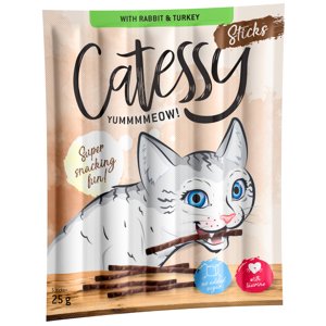 150db Catessy Sticks macskasnack- Nyúl, pulyka & élesztő