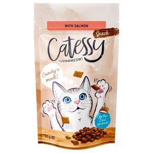 15x65g Catessy jutalomfalat macskáknak-Lazac, vitaminok & omega-3