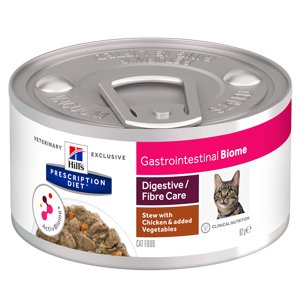 24x82g Hill's Prescription Diet Feline Gastrointestinal Biome csirke & zöldség nedves macskatáp
