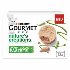 12x85g Gourmet Nature's Creations Mousse nedves macskatáp- Csirke & sárgarépa