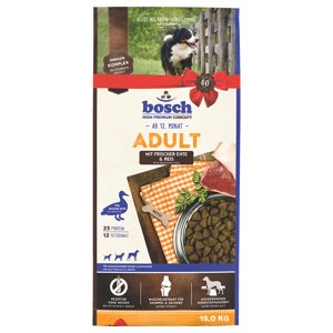 15kg Bosch Adult kacsa & rizs száraz kutyatáp