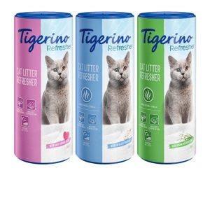3x700g Tigerino Refresher - alom szagtalanító macskáknak próbacsomagban 3 különböző illattal