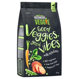 1,5kg Greenwoods Veggie (édes-)burgonya, borsó, sárgarépa & spenót száraz kutyatáp