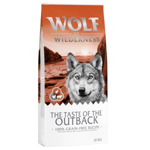 12kg Wolf of Wilderness "The Taste Of The Outback" - csirke & kenguru száraz kutyatáp