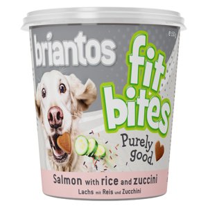 150 g Briantos "FitBites" Adult Lazac, rizs & cukkini pohárban kutyasnack 12% árengedménnyel