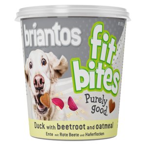 150g Briantos "FitBites" - kacsa, cékla & zabpehely kutyasnack pohárban